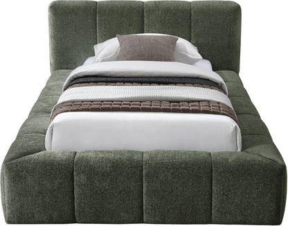 Carlin Chenille Fabric Upholstered Bed Queen