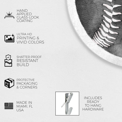 Fashion Baseball - Round Acrylic Art