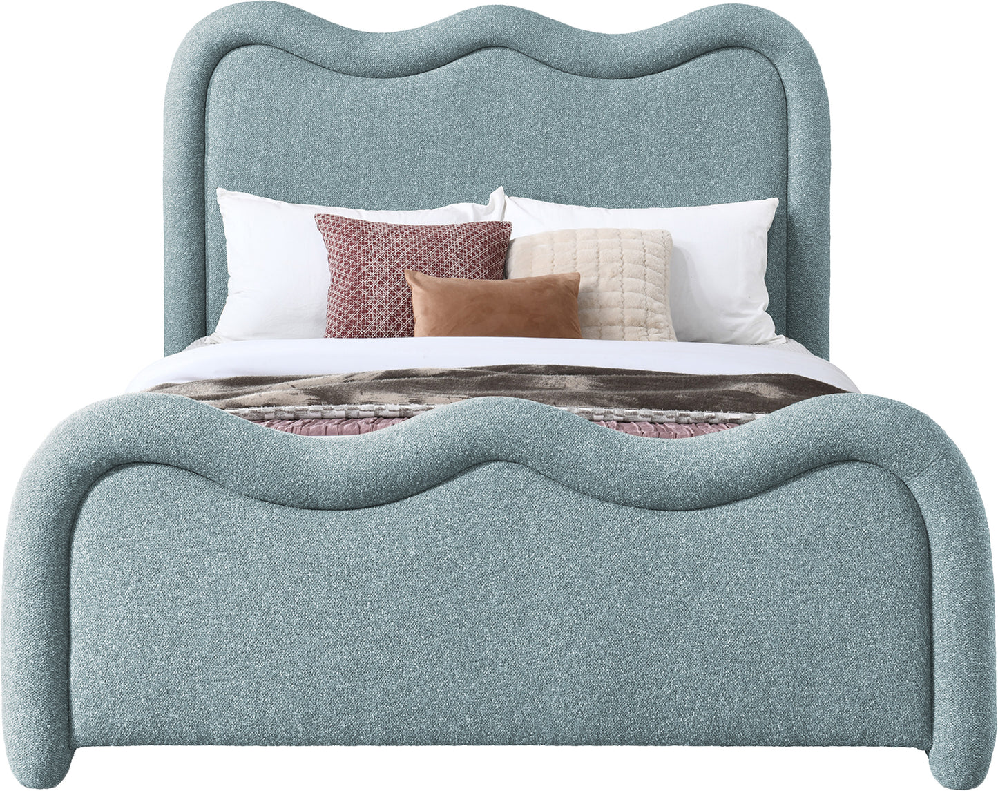 Gavin Chenille Fabric Upholstered Bed
