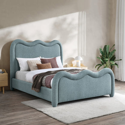 Gavin Chenille Fabric Upholstered Bed