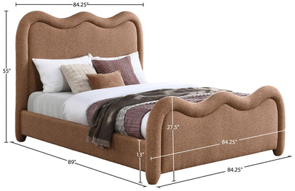 Gavin Chenille Fabric Upholstered Bed