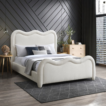 Gavin Chenille Fabric Upholstered Bed
