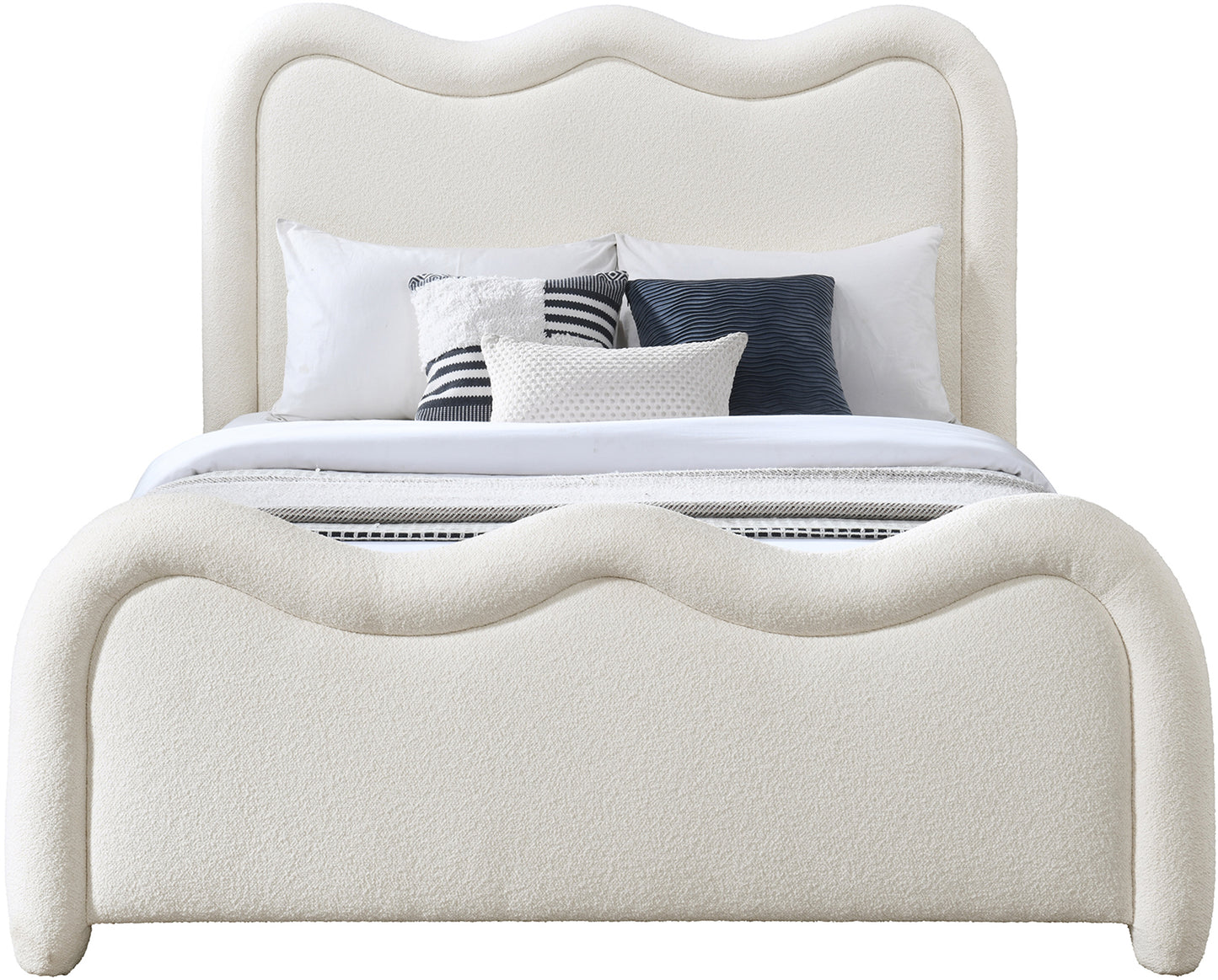 Gavin Chenille Fabric Upholstered Bed