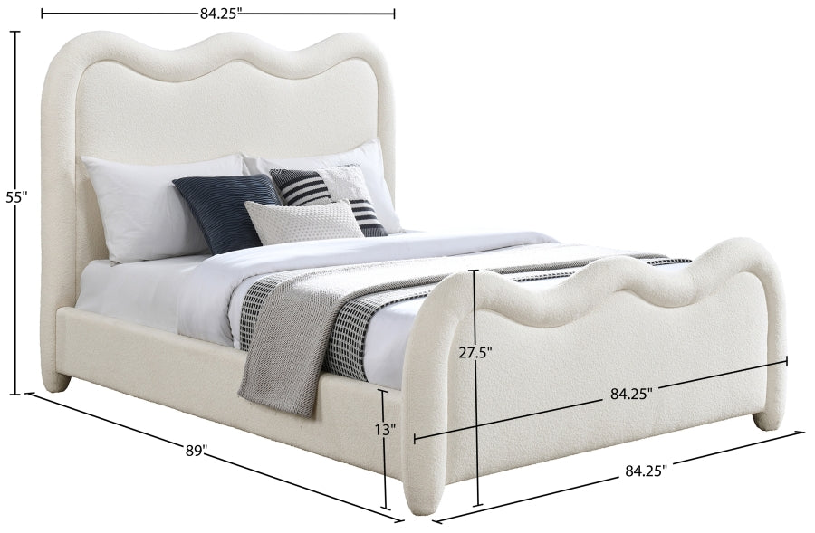 Gavin Chenille Fabric Upholstered Bed