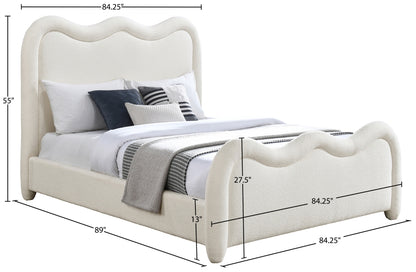 Gavin Chenille Fabric Upholstered Bed