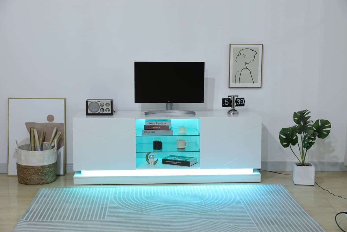 tv stand white