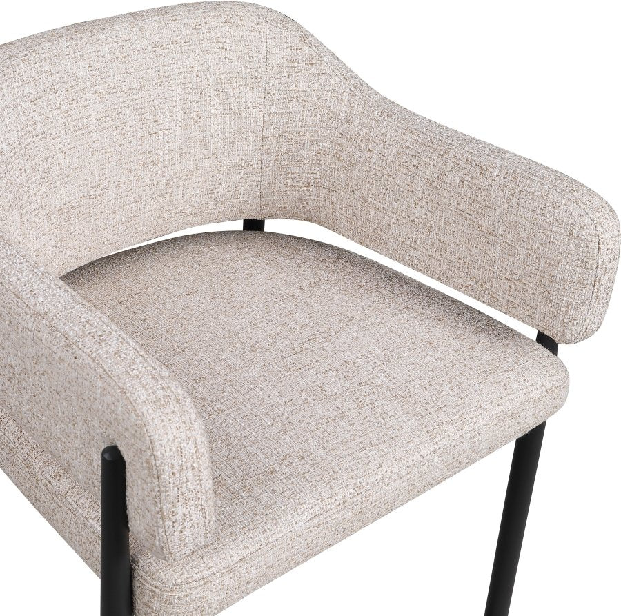 Dame Fabric Upholstered Counter Stool