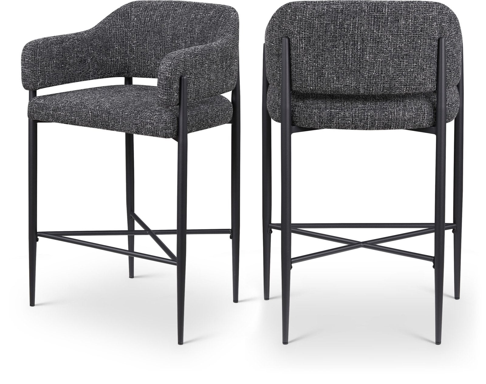 Dame Fabric Upholstered Counter Stool