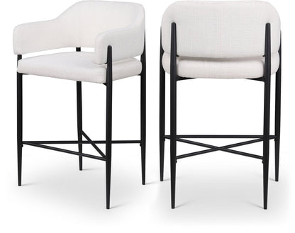 Dame Fabric Upholstered Counter Stool