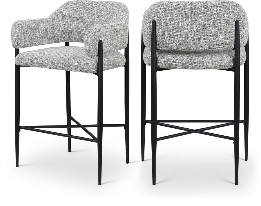 Dame Fabric Upholstered Counter Stool