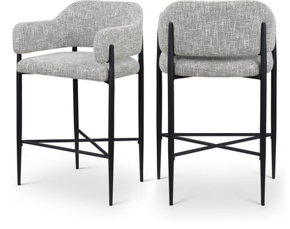 Dame Fabric Upholstered Counter Stool