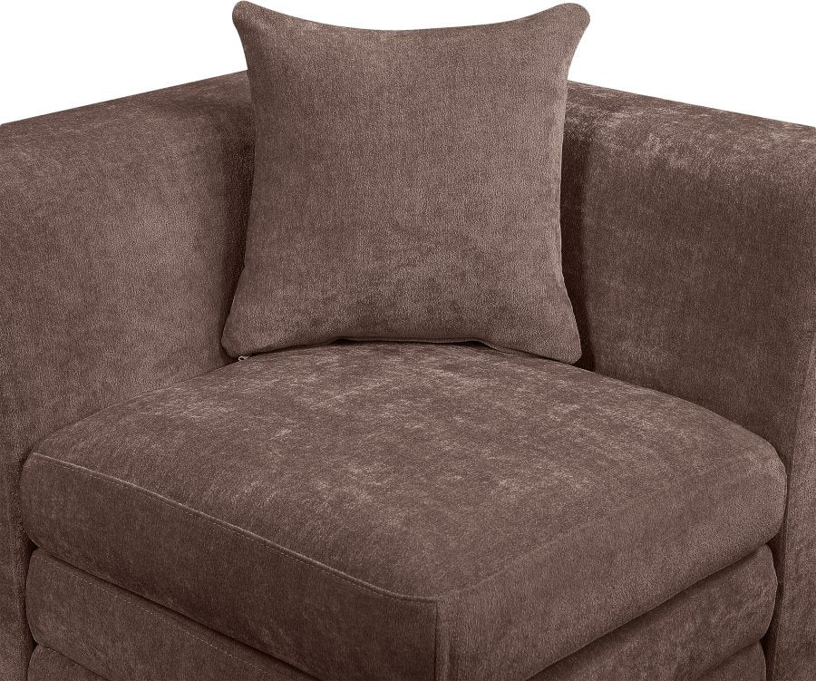 Stellar 76" Chenille Fabric Upholstered 2pc. Modular Loveseat