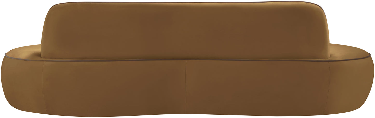 Swerve 100" Velvet Upholstered Sofa