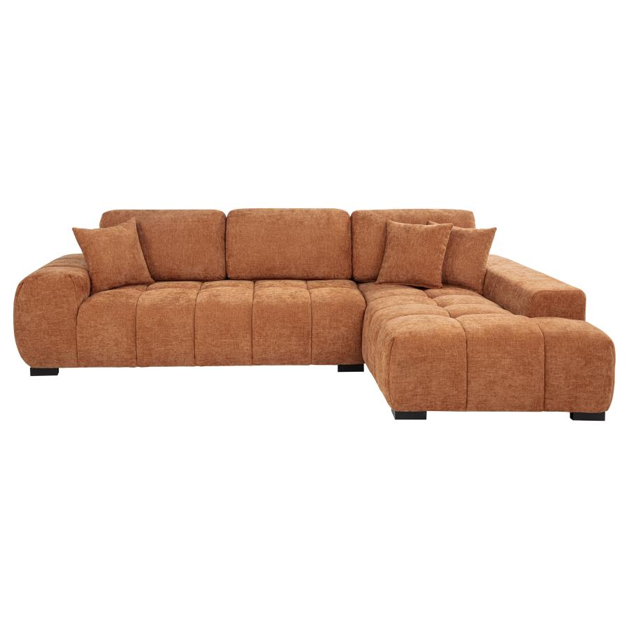 OCTAVIA UPHOLSTERED SECTIONAL CHAISE SOFA