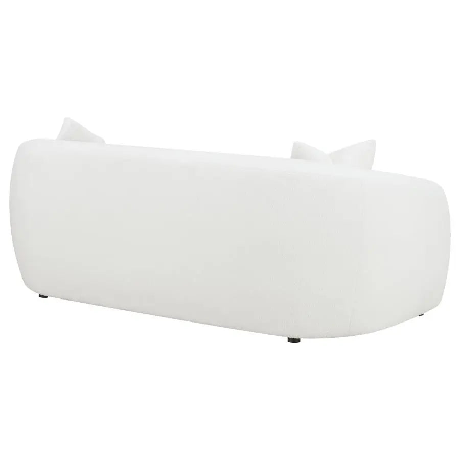 Isabel Faux Sheepskin Upholstered Sofa Natural
