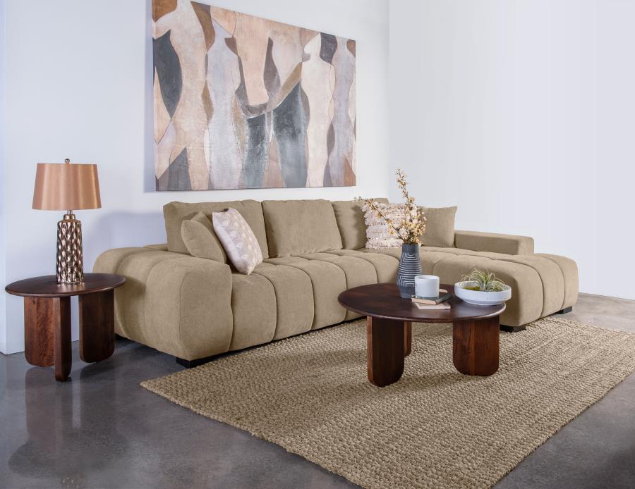 OCTAVIA UPHOLSTERED SECTIONAL CHAISE SOFA