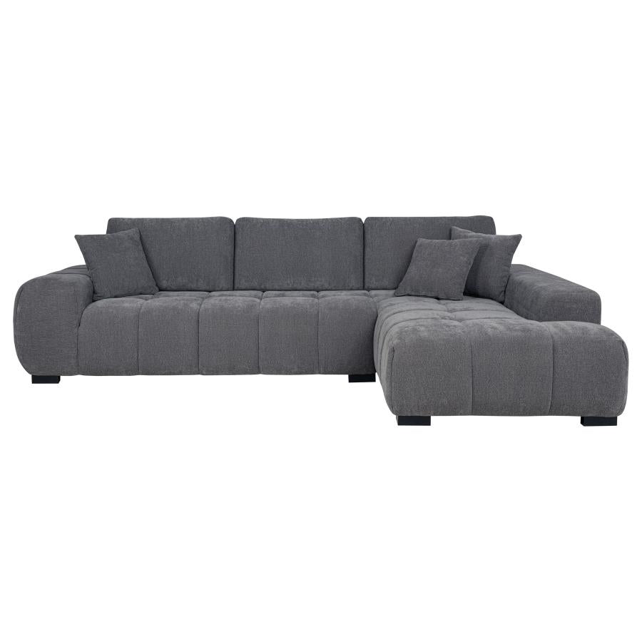 OCTAVIA UPHOLSTERED SECTIONAL CHAISE SOFA