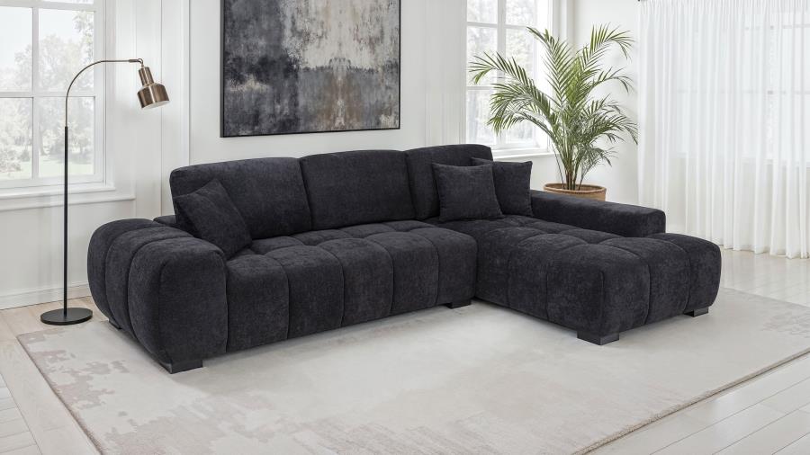 OCTAVIA UPHOLSTERED SECTIONAL CHAISE SOFA