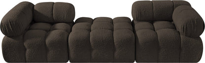 Ames 102" Boucle Fabric Upholstered 3pc. Modular Sofa