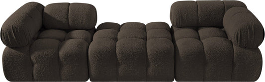 Ames 102" Boucle Fabric Upholstered 3pc. Modular Sofa