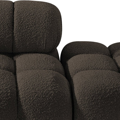 Ames 102" Boucle Fabric Upholstered 3pc. Modular Sofa