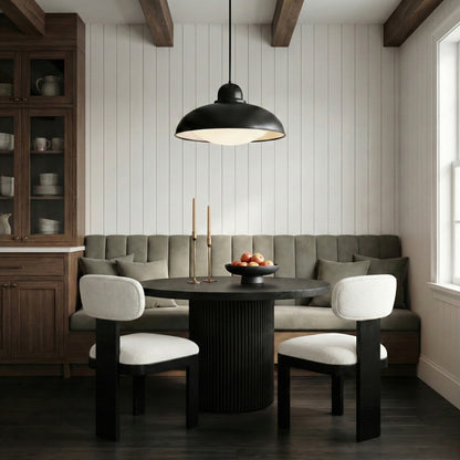 Timbra Linen Textured Fabric Upholstered Dining Chair