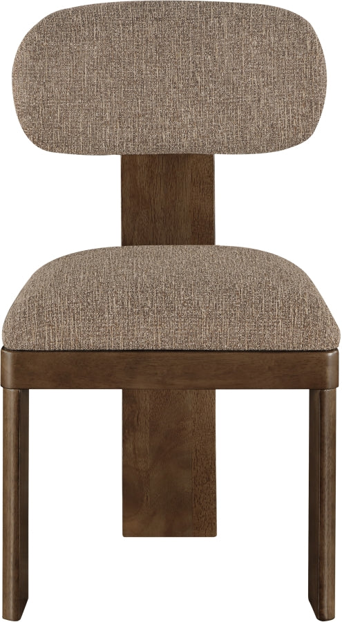 Timbra Linen Textured Fabric Upholstered Dining Chair