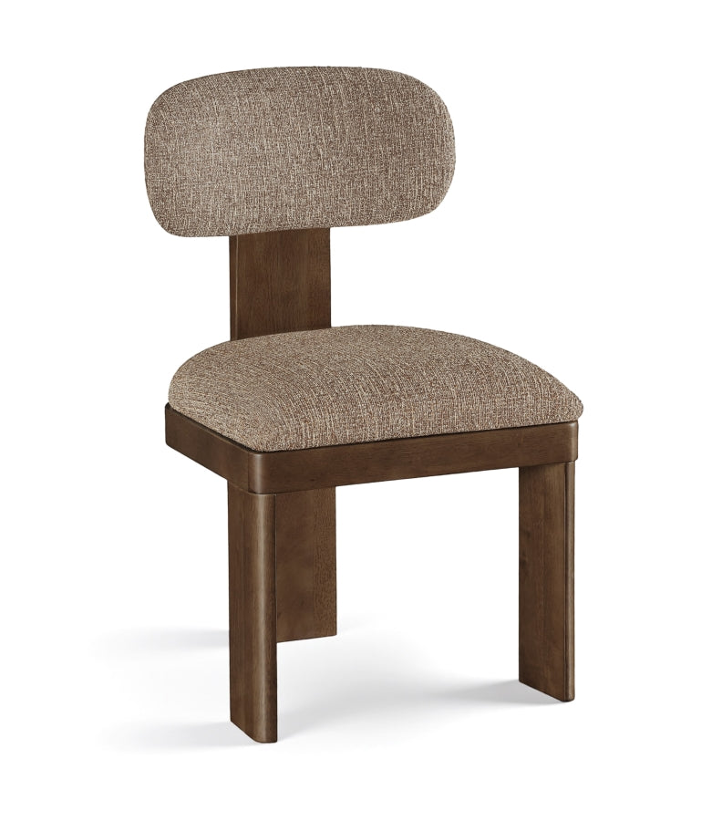 Timbra Linen Textured Fabric Upholstered Dining Chair