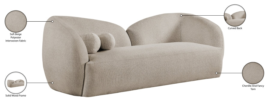 Elowen 91" Fabric Upholstered Sofa