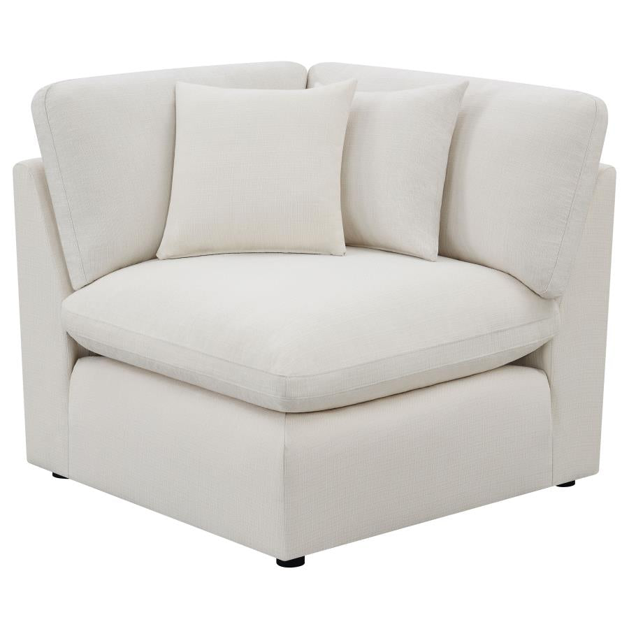 Hobson 5-Piece Upholstered Modular Sectional Sofa Ivory