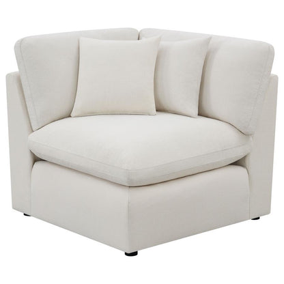 Hobson 5-Piece Upholstered Modular Sectional Sofa Ivory