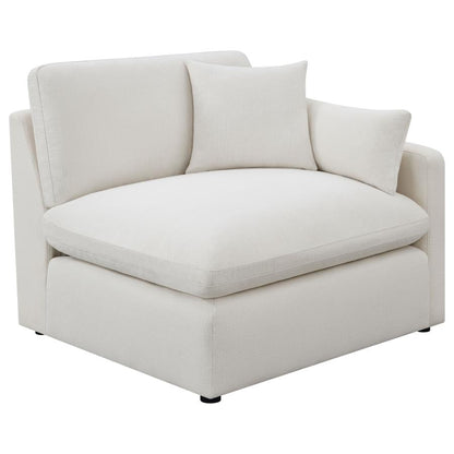 Hobson 5-Piece Upholstered Modular Sectional Sofa Ivory
