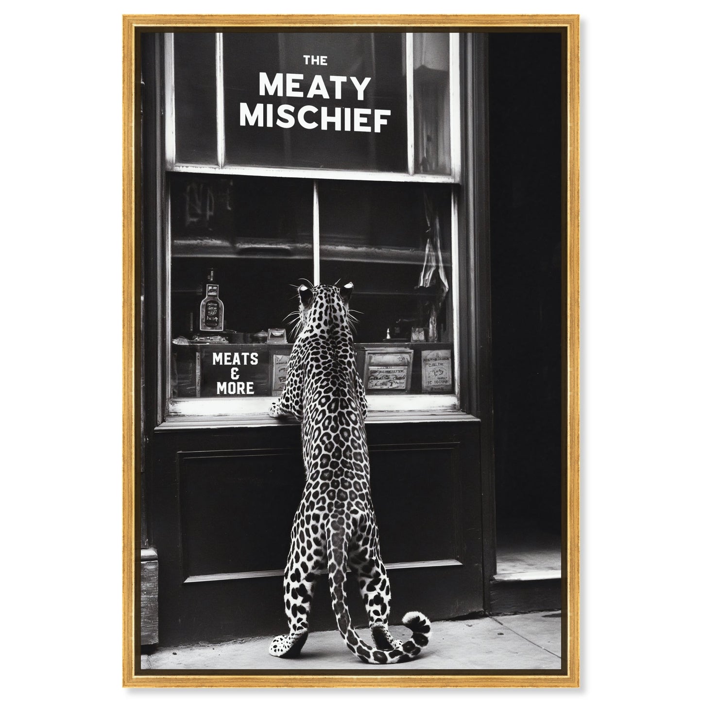 Meaty Mischief - Framed Acrylic Art