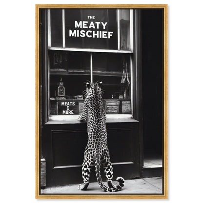 Meaty Mischief - Framed Acrylic Art