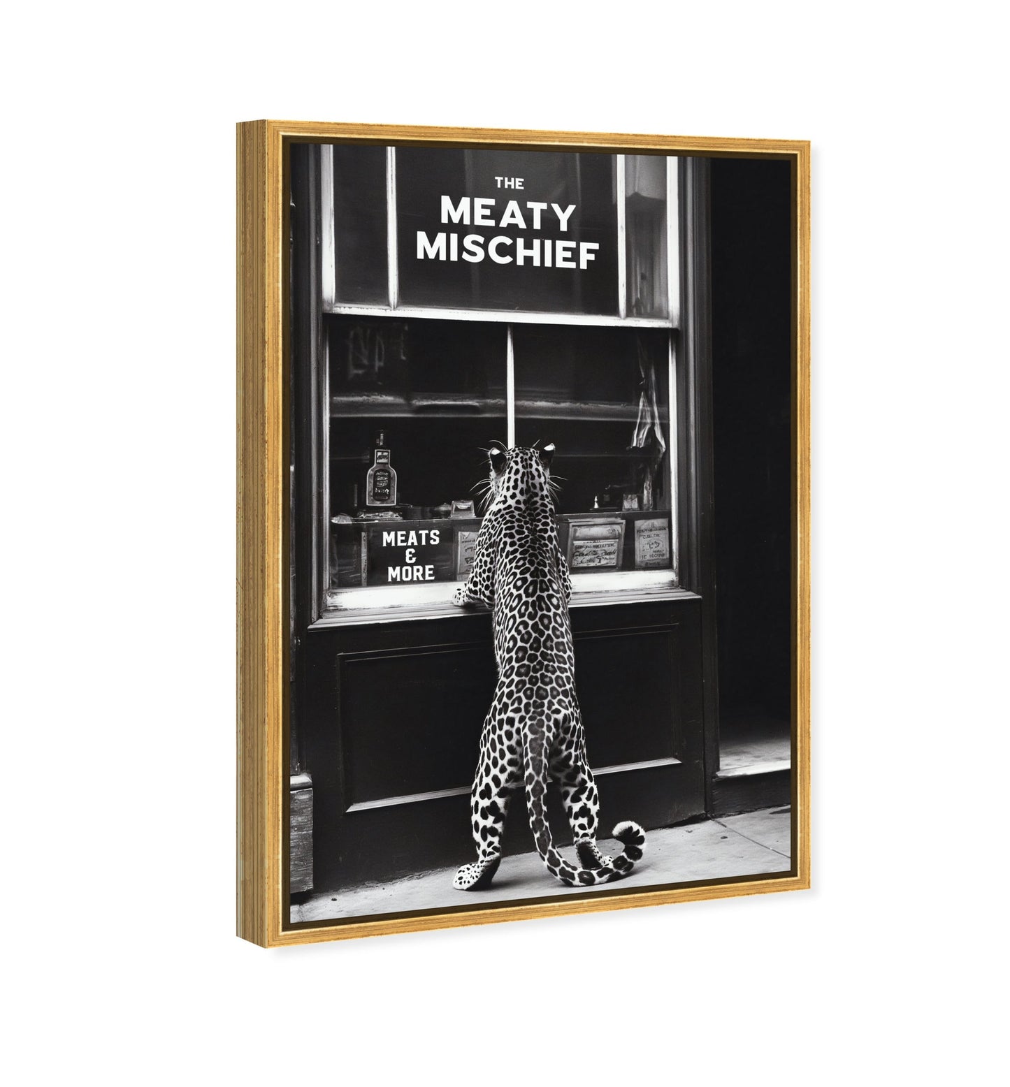 Meaty Mischief - Framed Acrylic Art