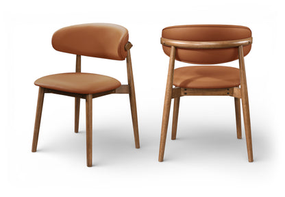 Leesa Vegan Leather Upholstered Dining Chair