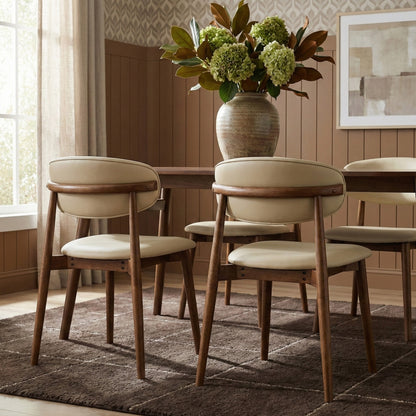 Leesa Vegan Leather Upholstered Dining Chair