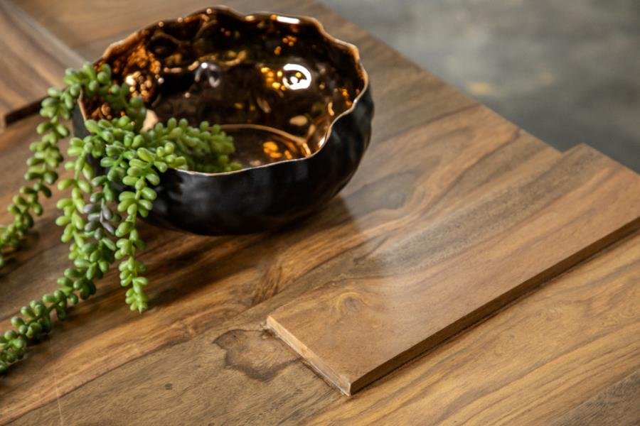 Samira Square Solid Wood Coffee Table Natural Sheesham