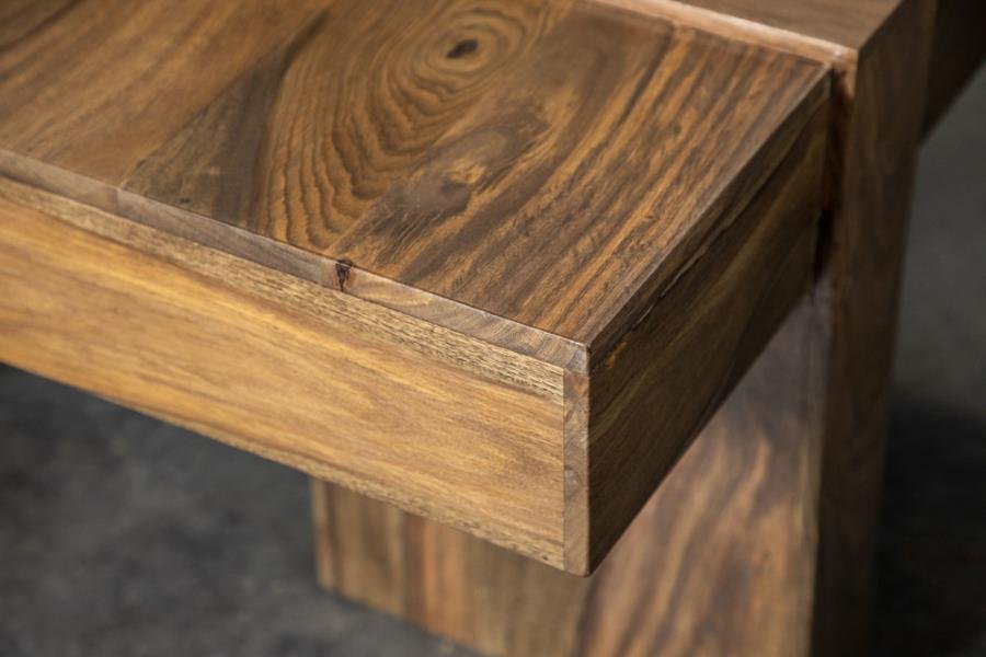 Samira Square Solid Wood Coffee Table Natural Sheesham