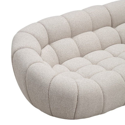 bubble Modern Beige Curved Sectional Sofa