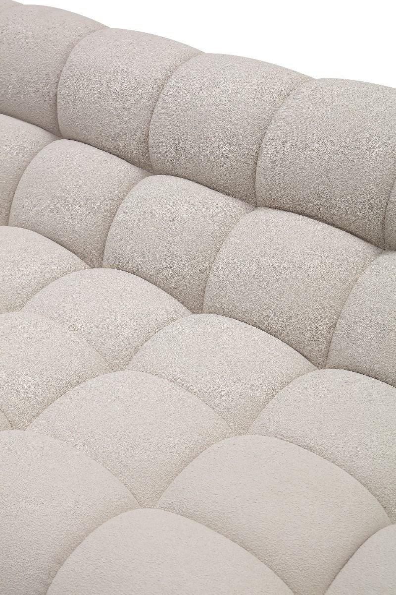 bubble Modern Beige Curved Sectional Sofa