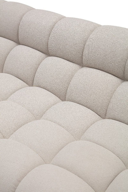 bubble Modern Beige Curved Sectional Sofa