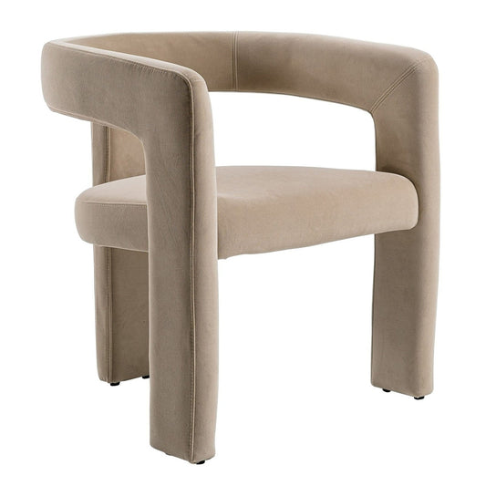 Cherish - Modern Beige Fabric Dining Chair