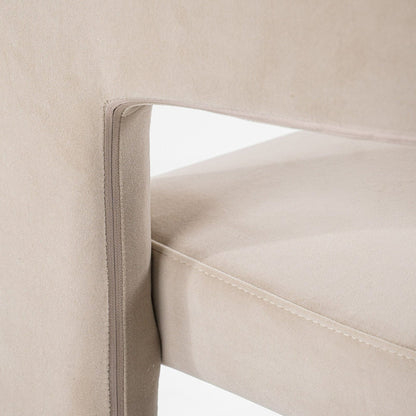 Cherish - Modern Beige Fabric Dining Chair