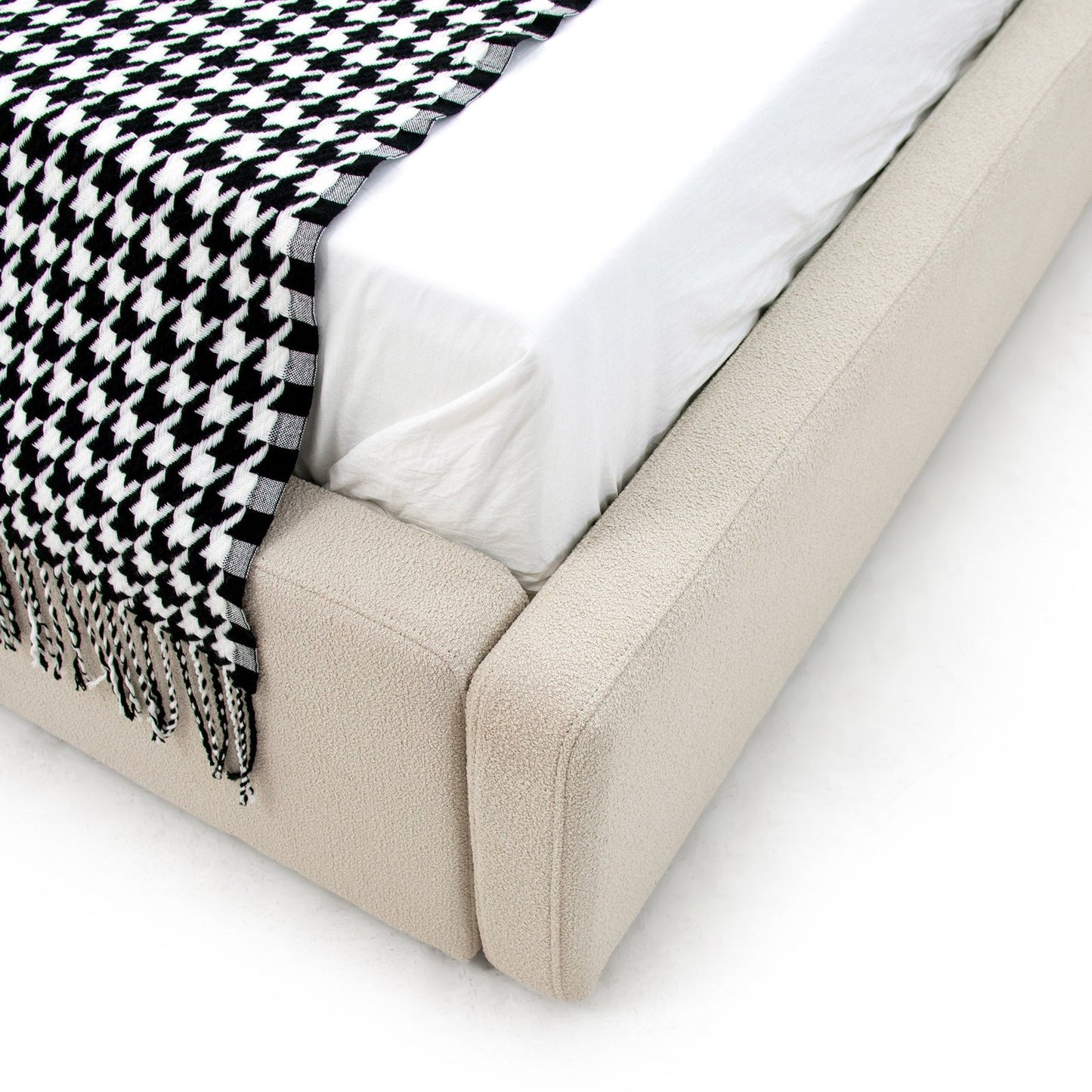 Byrne - Modern Beige Fabric Bed