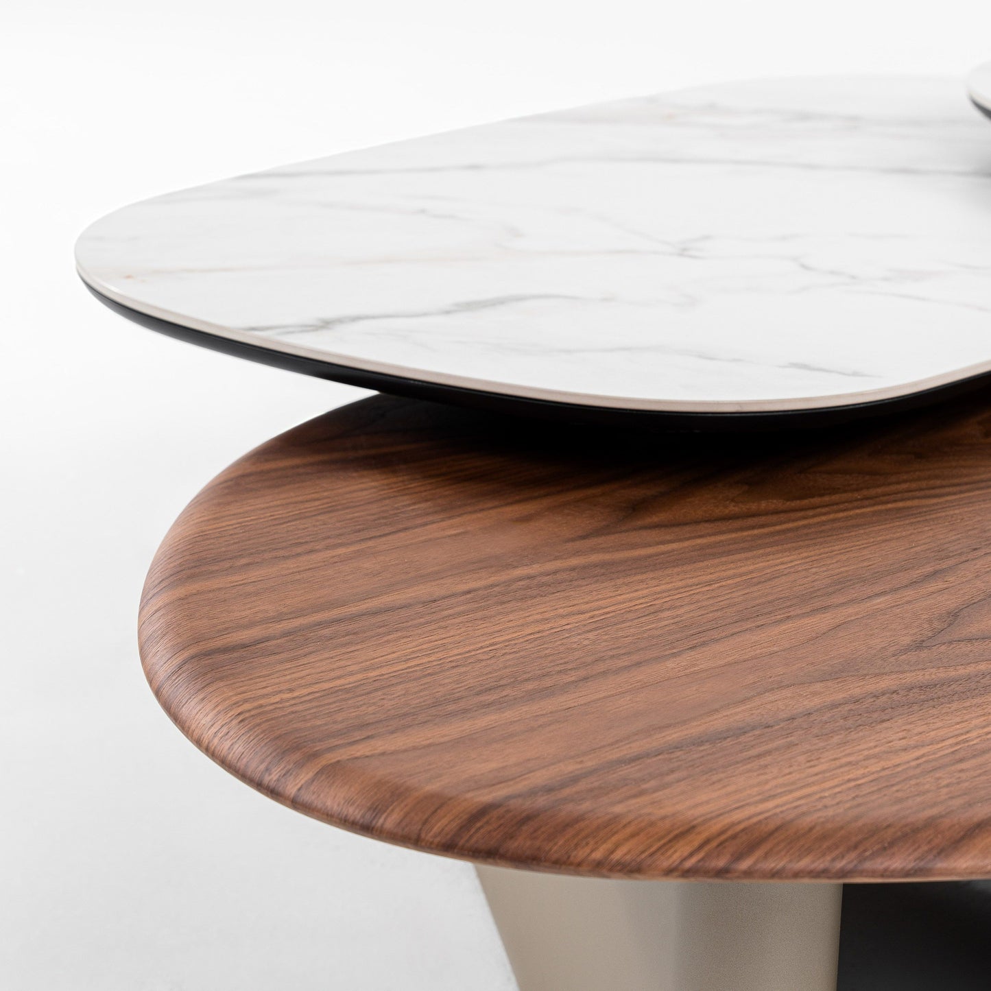 Robson - Modern Ceramic + Walnut Coffee Table