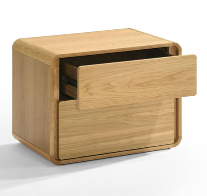 Dustin - Modern Natural Oak Nightstand