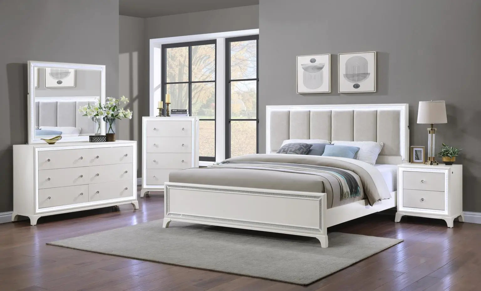 B514 - Salma - NIGHTSTAND W/ LED