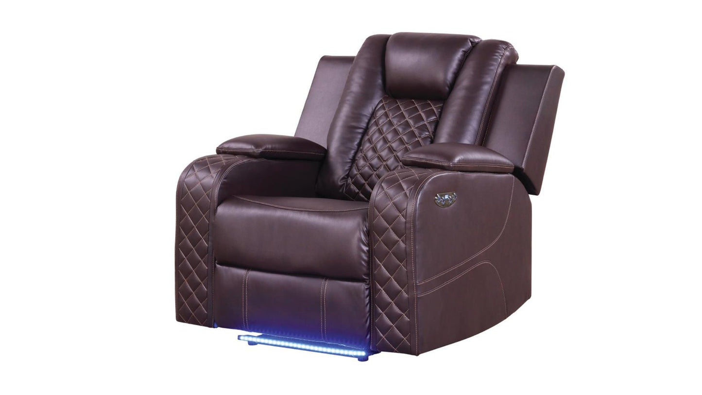 BENZ 2 PC LIVING ROOM SET IN BROWN