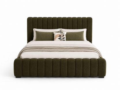 Isabella Bed – Teddy Olive (Custom Made)